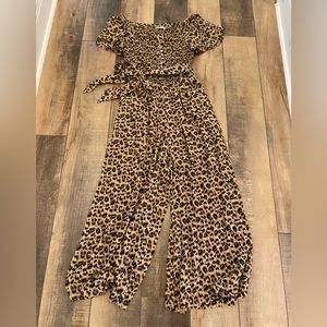 Jumpsuit leopard small